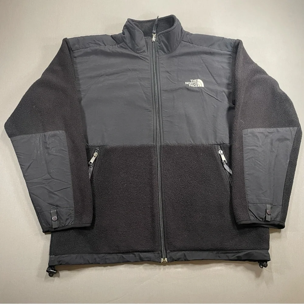 The North Face Kids Denali Full Zip Fleece Polartec Jacket, Black, Youth XL